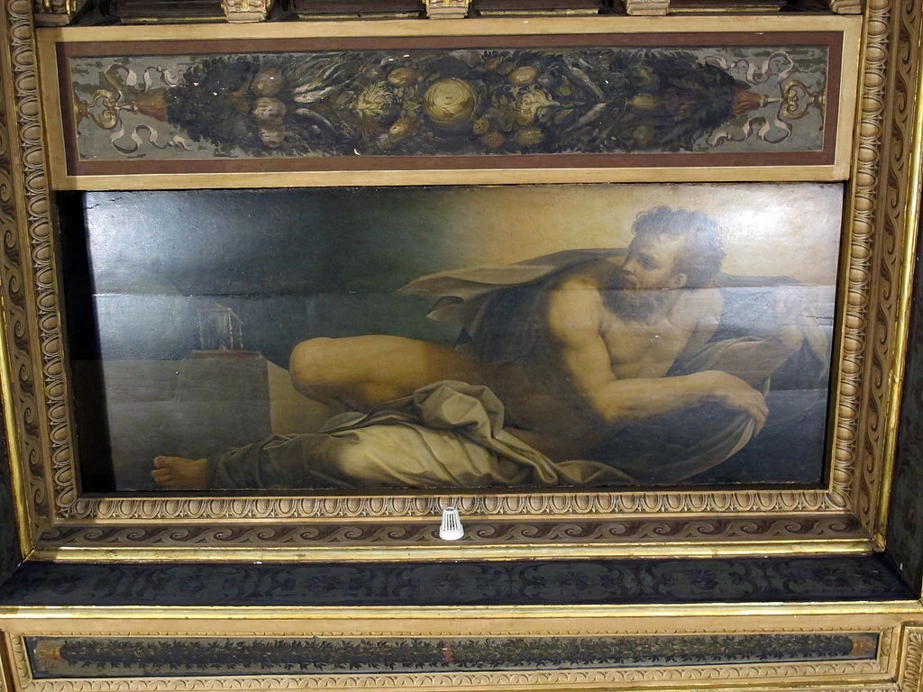 Sala degli elementi, aria, giorno, di Vasari, C. Gherardi e Marco da Faenza